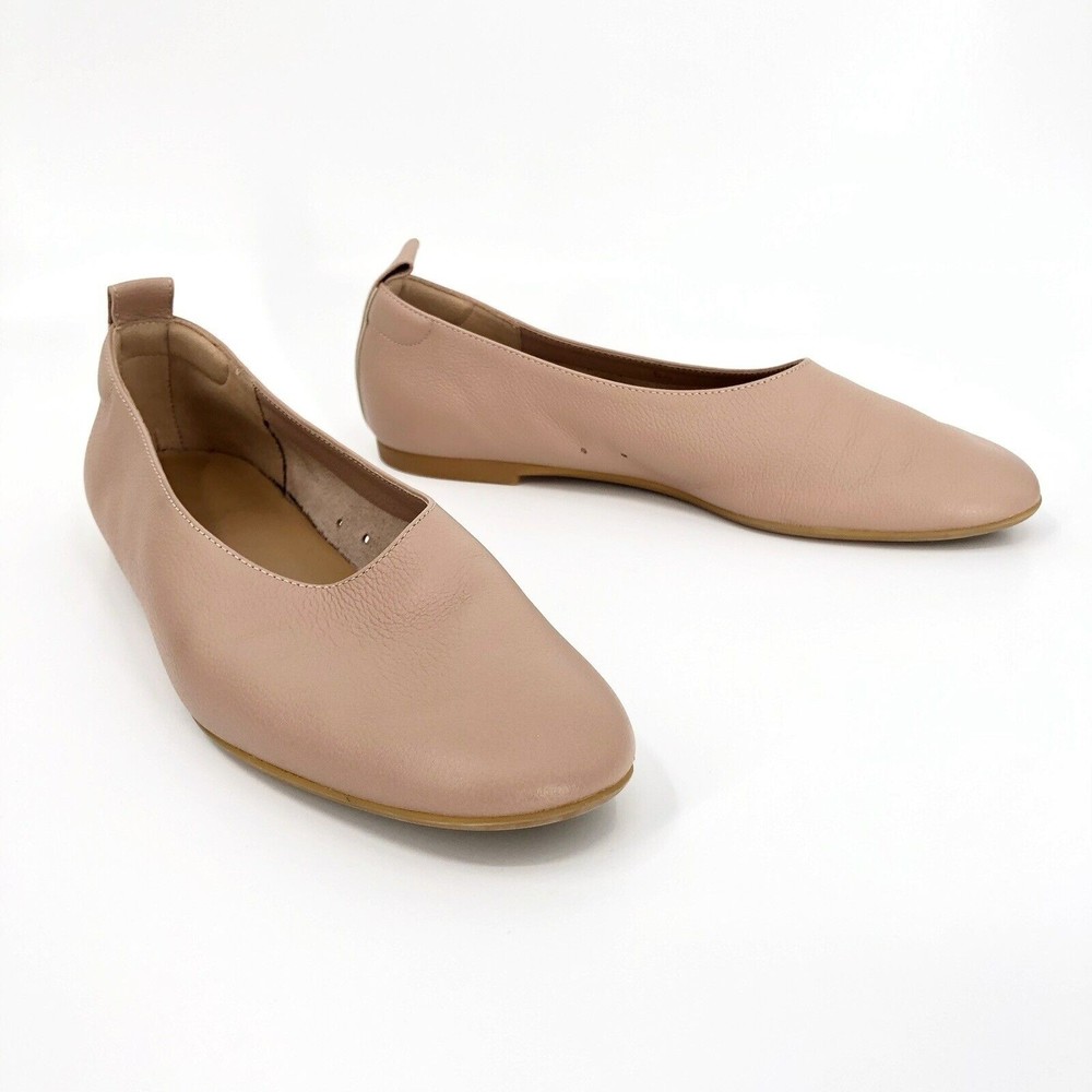 Everlane Womens 6.5 Italian Leather Day Glove Flats Ballet Shoes Soft Pink Tan